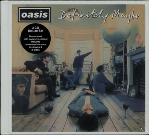 Oasis Definitely Maybe - Sealed UK 3-CD album set (Triple CD) (604471)